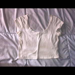White crop top
